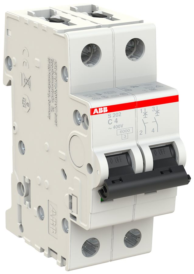 Leitungsschutzschalter ABB S202-C4 4A C 6kA