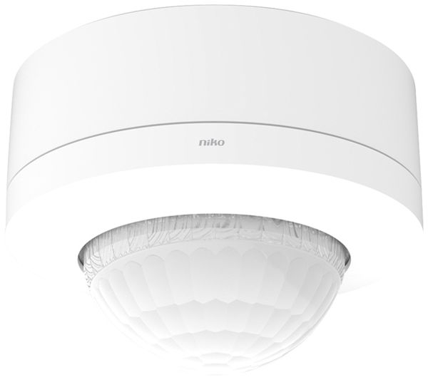 Détecteur de mouvement AP Niko M46HC 360° Slave DALI BMS 18…53m IP54 blanc
