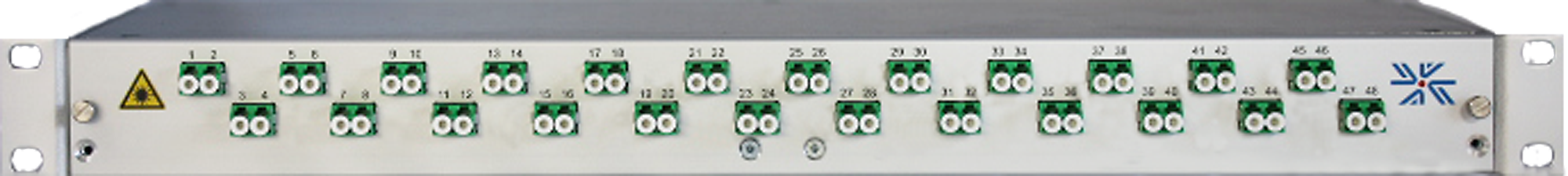 Q-Panel 1HE 12xLC/d OM3 Alu