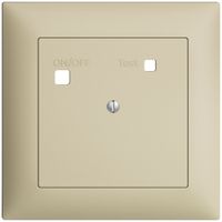 Frontset EDIZIOdue zu FI-Steckdose FMI, blind, vanille