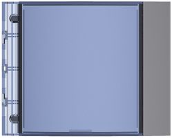 Frontblende für Infomodul Sfera graphitgrau