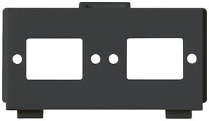 Modulo multimedia M3 FO vuoto per 2×SC2×LC nero