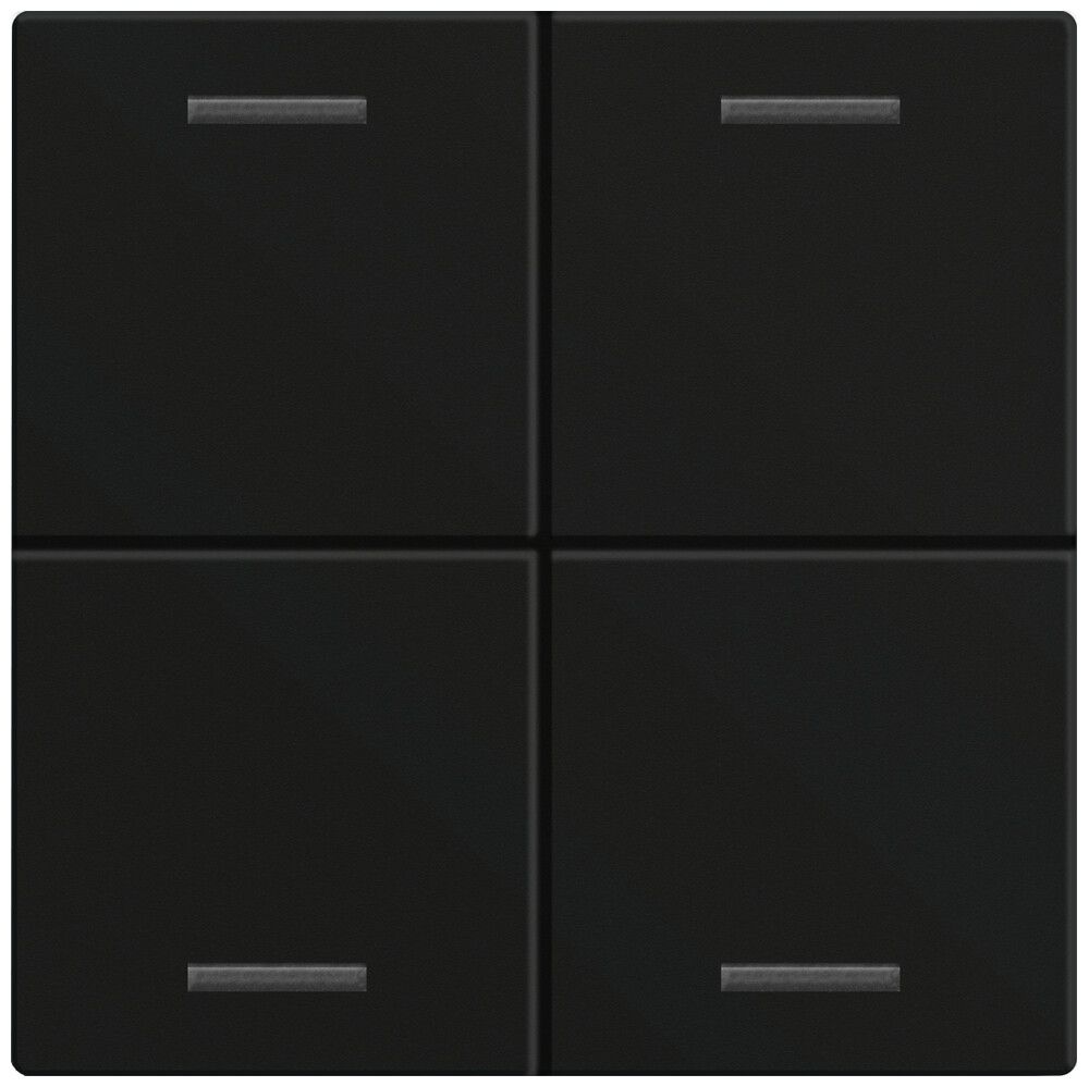 Bascule MDT TAL-60W4016.02 1t/4a p.touches tactiles noir mat "neutre"