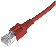 Patchkabel RJ45 Dätwyler 7702 4P, Kat.6A (IEC) S/FTP LSZH, rot, 0.5m