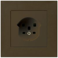 UP-Steckdose kallysto.pro T25 braun Schraubklemme