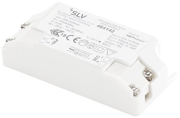 Convertisseur LED SLV 10W, 700mA réglable avec décharge de traction IP20
