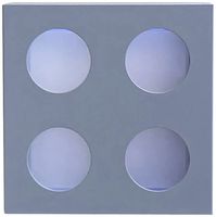 LED-Wandleuchte Z-Licht Cube O 4.5W 500lm 3000K IP65 115×115mm grau