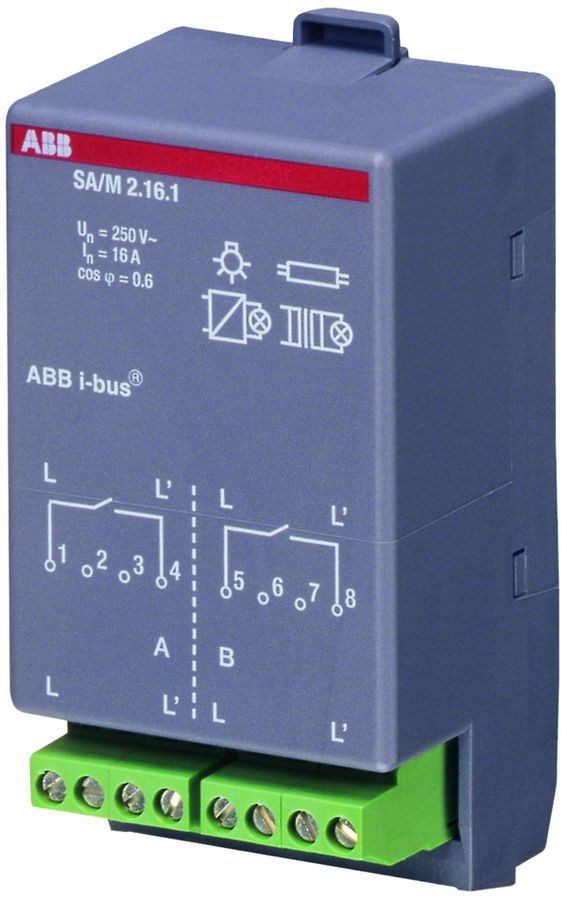 Module actionneur-commutateur KNX ABB SA/M 2.16.1