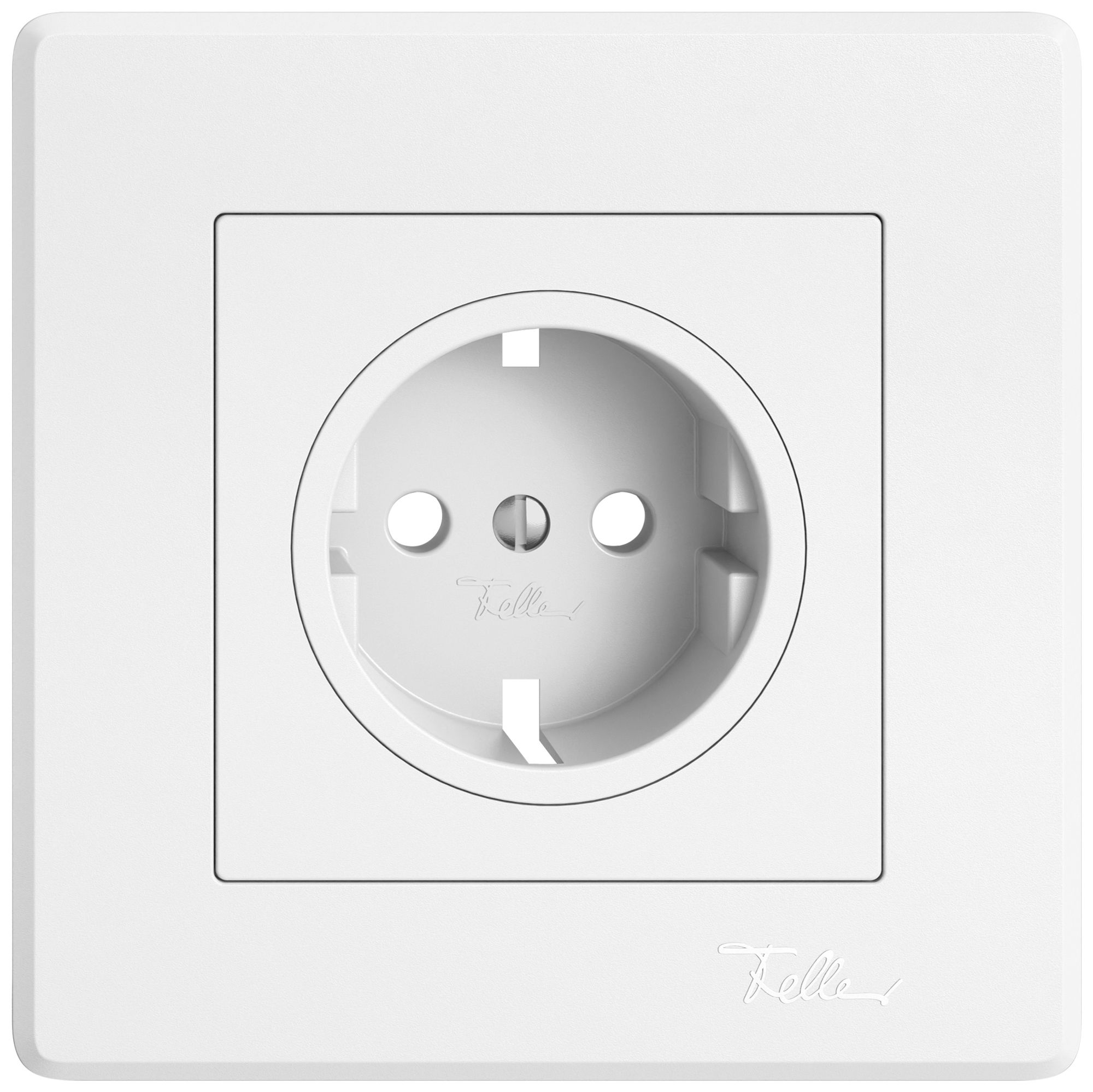 Abdeckset EDIZIO.liv für SCHUKO 96×96mm weiss