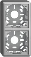 Kappe mit Grundplatte 2×39mm für Kombination FX vertikal/horizontal silver