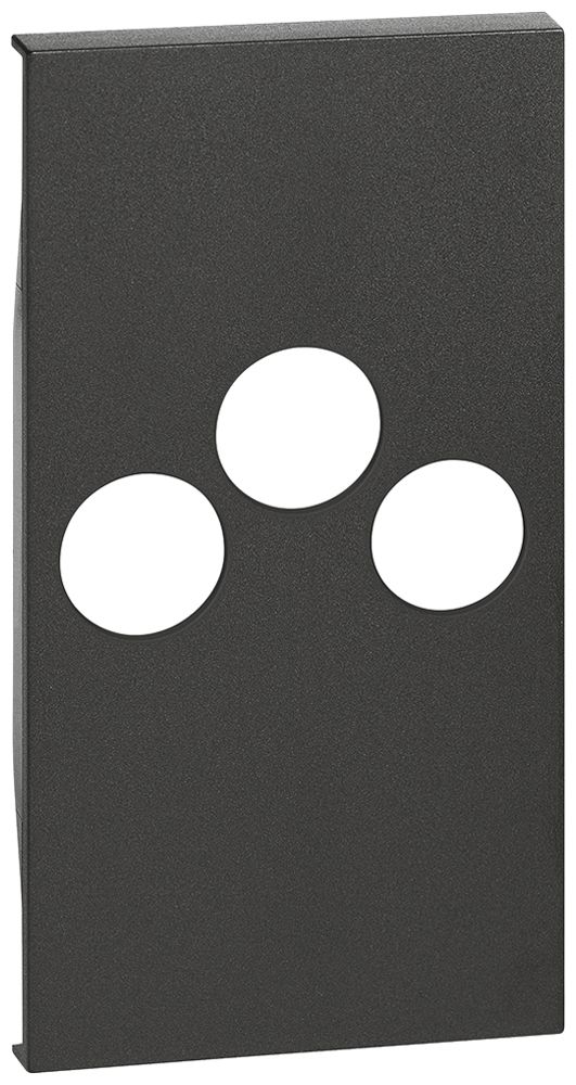 Abdeckung Living Now für TV 3-Loch TV-R-SAT 2 Module schwarz