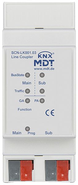 REG-Bereichs-/Linienkoppler KNX MDT SCN-LK001.03 Segmentkoppler 2TE