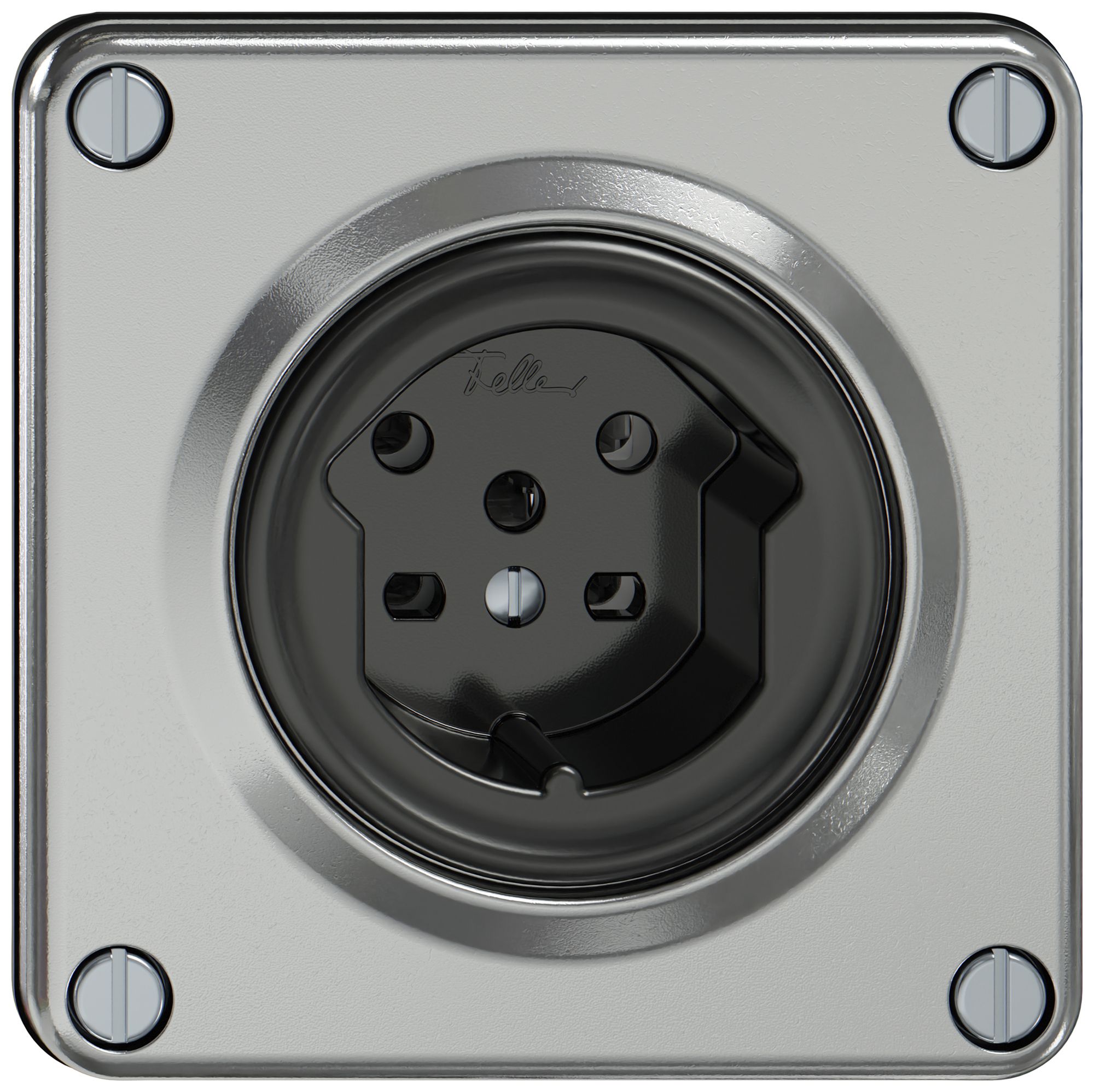 Prise ELEMENT SNAPFIX® 1×type 15 10A 440V IP20 alu