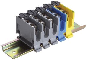 Sammelschienenklemme Woertz 10mm² 130×14.5mm