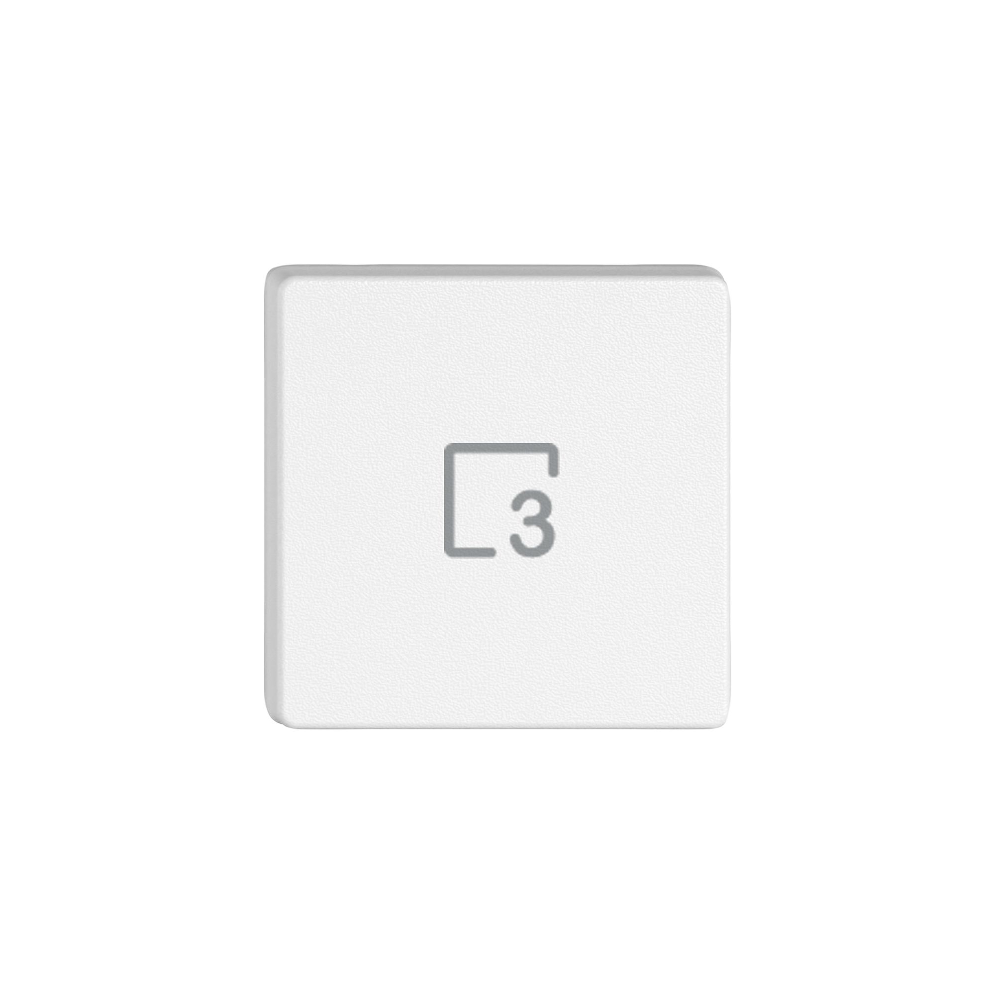 Taste 1/4 EDIZIO.liv Wiser mit SNAPFIX® mit Symbol Szene 3 ws