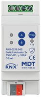 Actionneur-commutateur KNX AMD MDT AKS-0216.04S 2 can 16A 230VAC 2UM