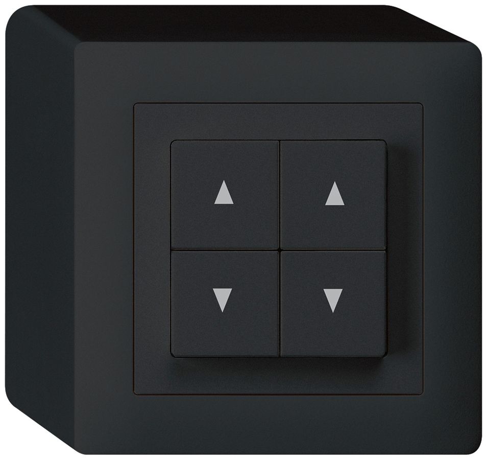 Interruttore per tappar.AP kallysto nero con 4 tasti