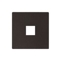 Plaque frontale EDIZIOdue elegance pour poussoir simple moca