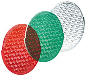 Set di lenti supplementari ESYLUX per SL P (rosso, verde, trasparente)
