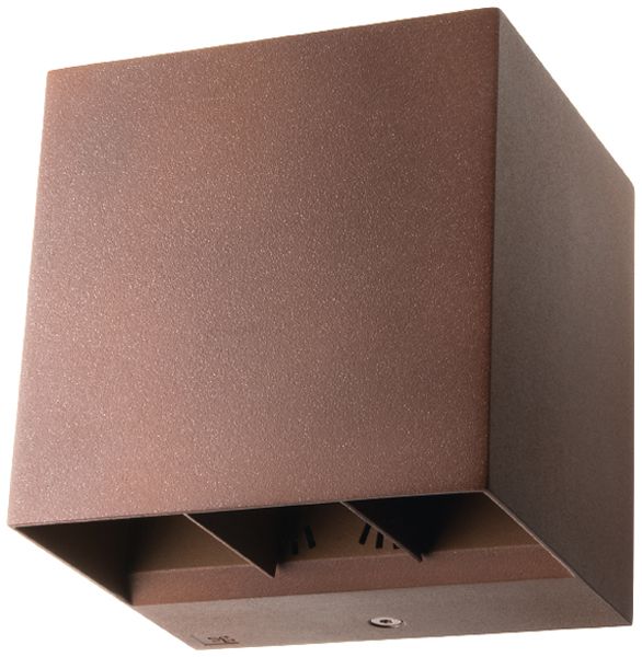 Applique LED SG Artes 8W 320lm 830 IP65 VAR dir./indir.120×120mm bronze