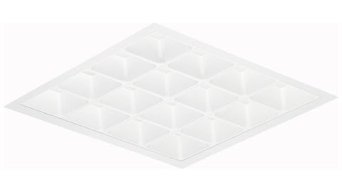 Ausstrahlungswinkel ab 40°, Form quadratisch