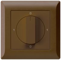 UP-Drehschalter kallysto.line 0/1L braun mit Drehgriff