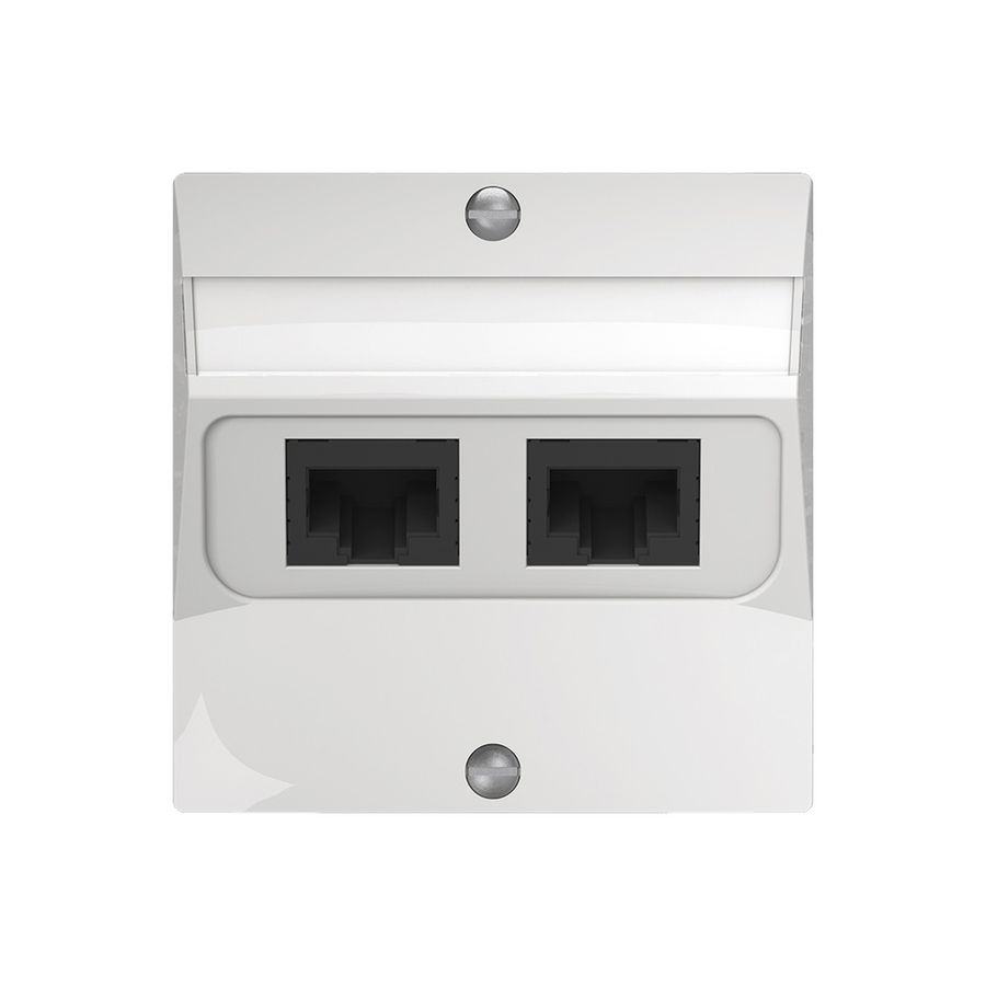 Boîte de raccordement ENC SIDUS 2×RJ45 blanc brillant