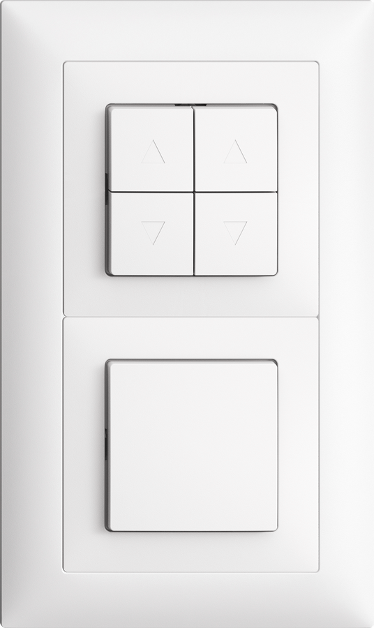 Combinazione INC Edue 2×1 Interruttore p.tappar 2C + Interr 3/1 bi