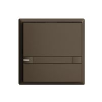 UP-Taster KNX 1-fach EDIZIOdue colore coffee RGB mit LED mit Papiereinlage