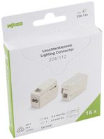 Borne pour luminaire WAGO 224-112 en blister 15 pièces 2L 1…2.5mm²/0.5…2.5mm²