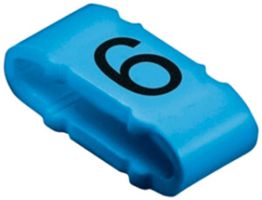 Kabelmarkierer Weidmüller CLI C MP für Ø10…317mm 4×11.3mm Aufdruck: 6, blau