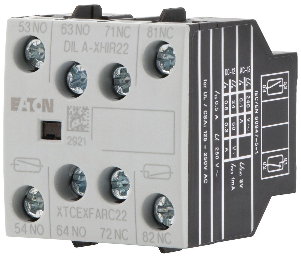 Hilfsschalter Eaton DILA-XHIR22 2NO 2NC 4A Schraubanschluss