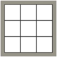 Abdeckrahmen SIDUS 3×3 Est