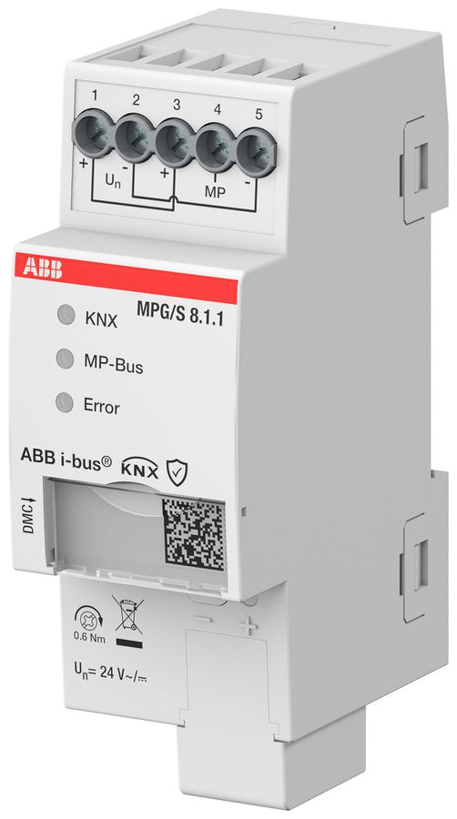 REG-Gateway KNX/Modbus ABB MPG/S8.1.1 MP-Bus 8-Kan 16TE/Kan 24V DC IP20 2TE