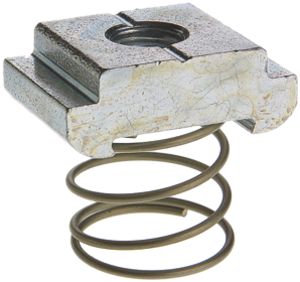 Plot d'ancrage Woertz, acier zingué, M3, avec ressort et vis