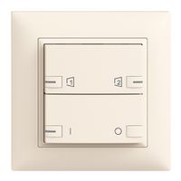 Set frontale INC EDIZIOdue zepAIR ON/OFF 1C S1/S2 con LED crema