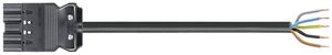 Anschlussleitung Wieland GST18i5 5×1.5mm² 400V 16A 1m schwarz Stecker, Cca