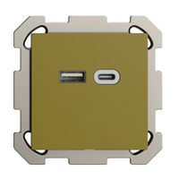 UP-Steckdose USB 18W Typ A + Typ C Feller EDIZIOdue FM 230V 3600mA olive