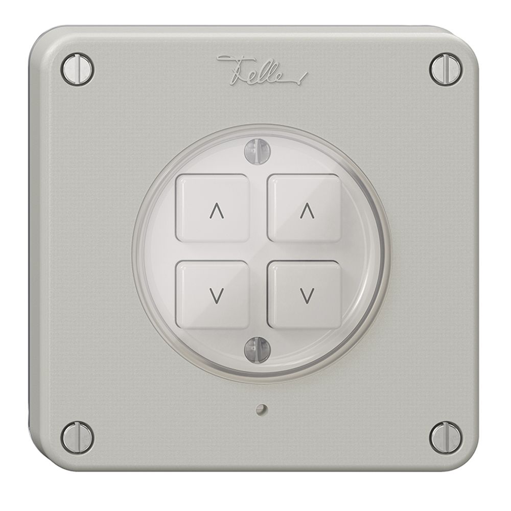 Interrupteur stores 2K/4T NEVO Wiser N.CO gris clair