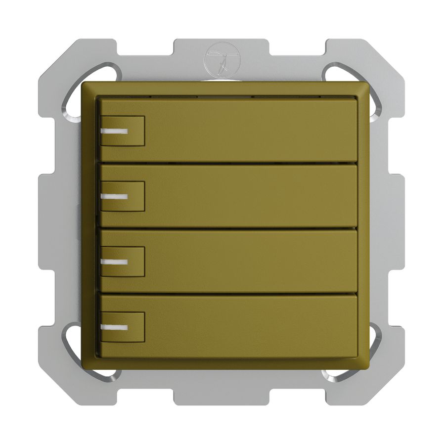 UP-KNX-Taster RGB EDUE, 250mW, m.RGB-LED, 4×Taste, 1×Tastenb., ov