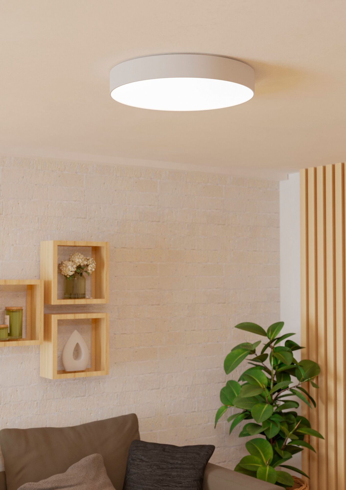 LED-Deckenleuchte Eglo GALLIZZI-Z 28W 0…3500lm 2700…6500K DIM Ø490mm weiss