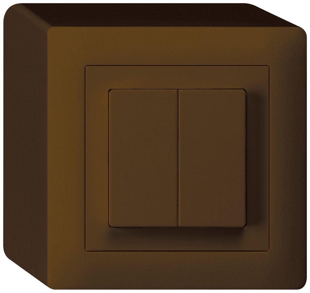 Interruttore AP kallysto 3/1L+AR/1L marrone