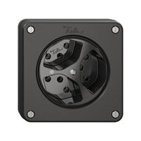 NUPU-Steckdose NEVO, 3×T13, m.LED, schwarz