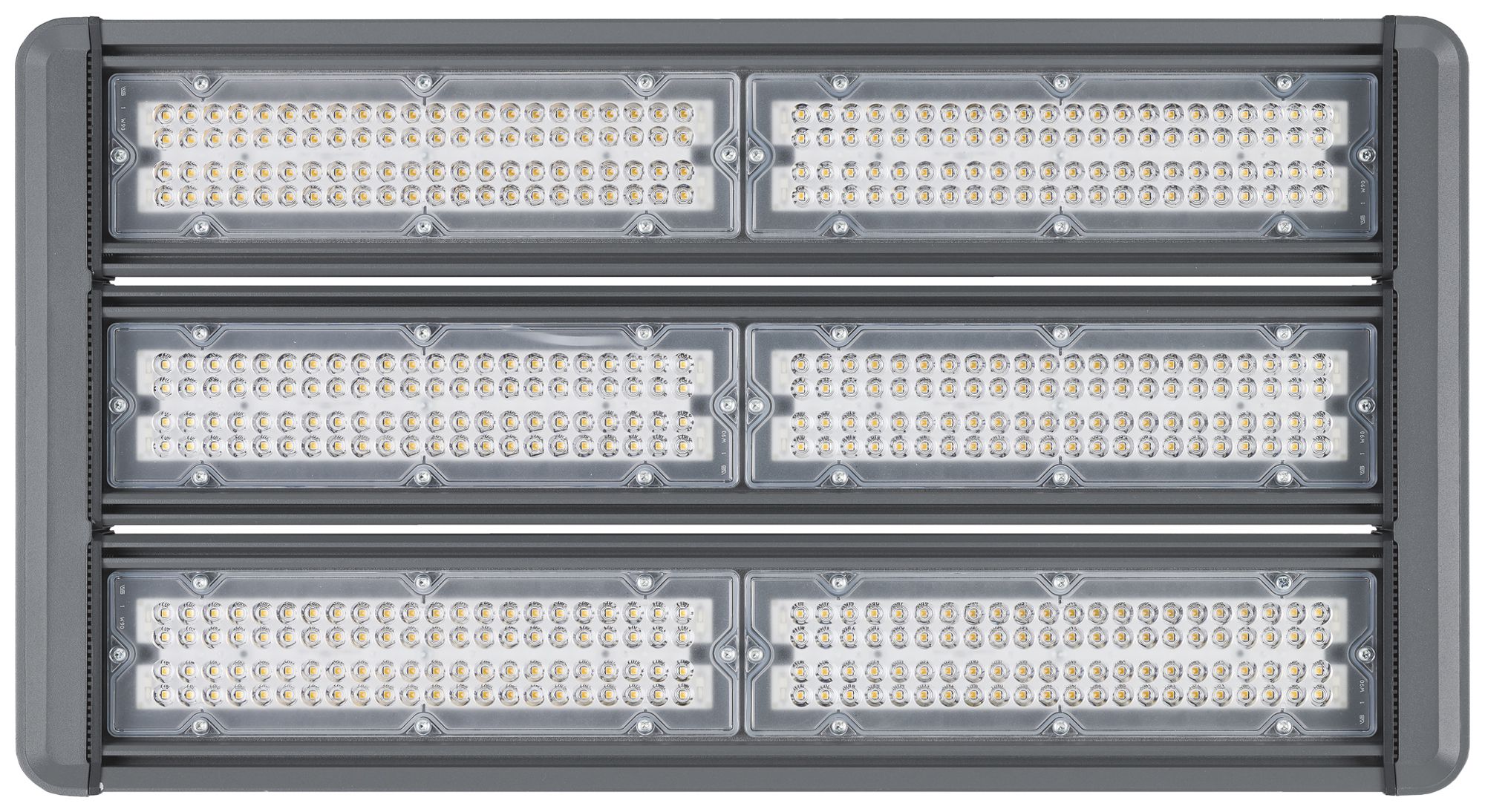 Proiett.capann.LED Sylvania Sylbay 327W 47400lm 840 IP65 30°×60° REG 726×386