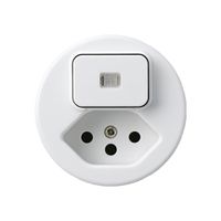 Einsatz zu UP-Kombination I basico L-3+Typ 13 weiss