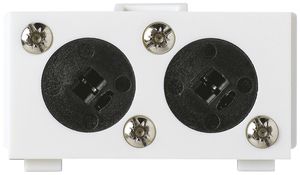 Multimedia-Modul kallysto M3 mit 2×Lautsprecher DIN 2-polig weiss