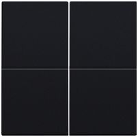 Taste Niko für drahtlosen Dimmer zweifach schwarz