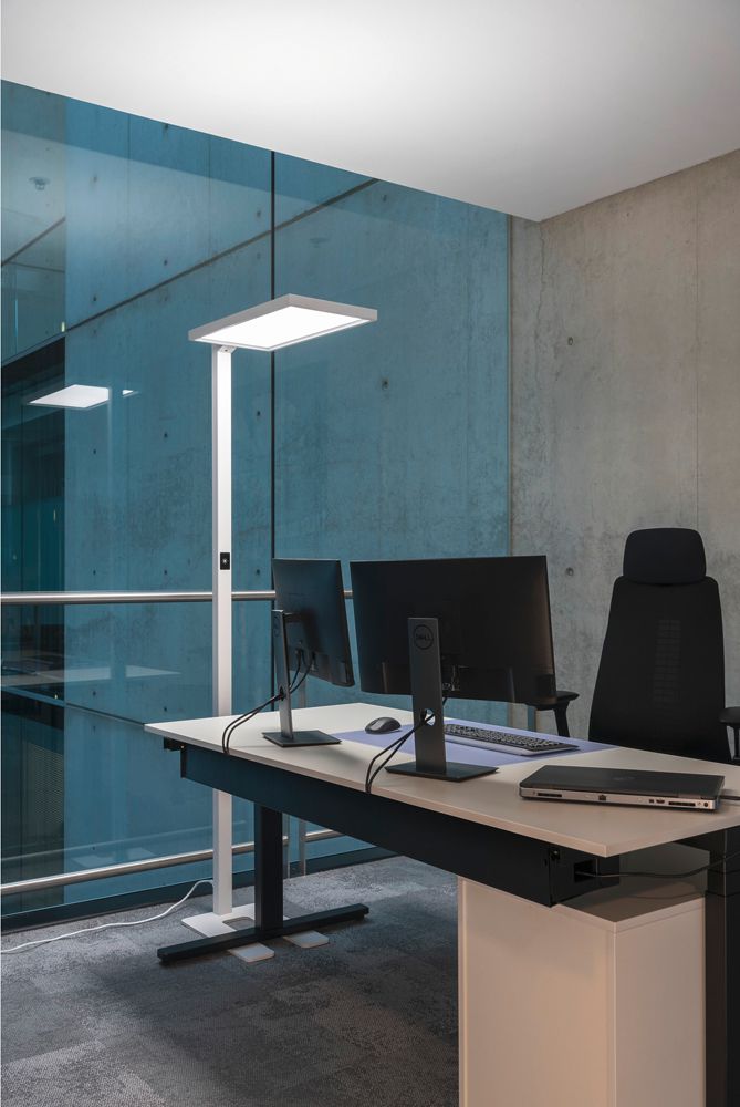 Piantana LED SLV WORKLIGHT 79W 7600lm 4000K 1950mm alluminio bianco