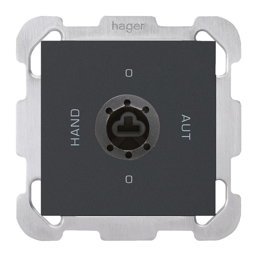 Interruttore rotativo INC 0-Hand-0-Aut. kallysto 2/1L nero