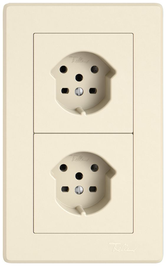 UP-Kombination EDIZIO.liv SNAPFIX® 2×1 156×96mm 1×T15+1×T15 crema